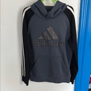 Adidas Charcoal and Black Hoodie